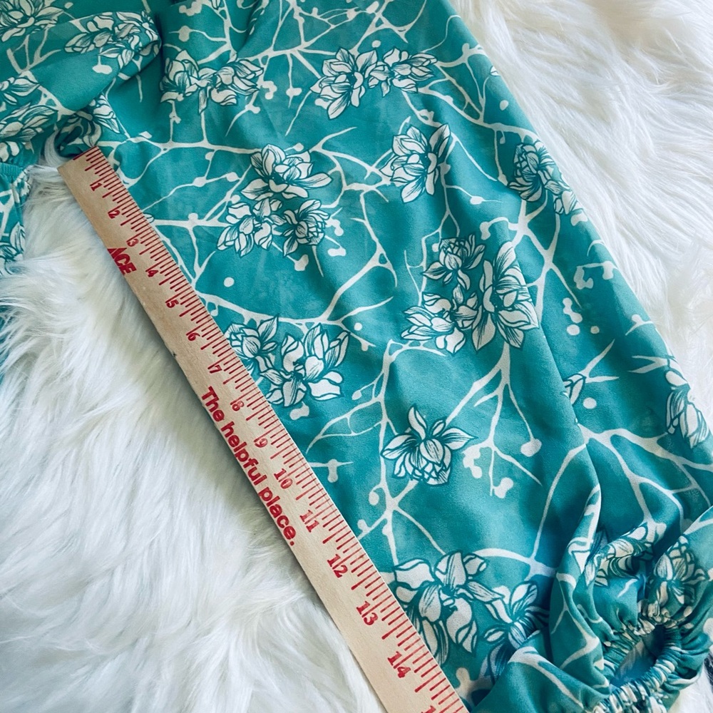 Flying Tomato Sz XS Green & White Floral Pull On Women’s Mini Dress - Picture 9 of 9